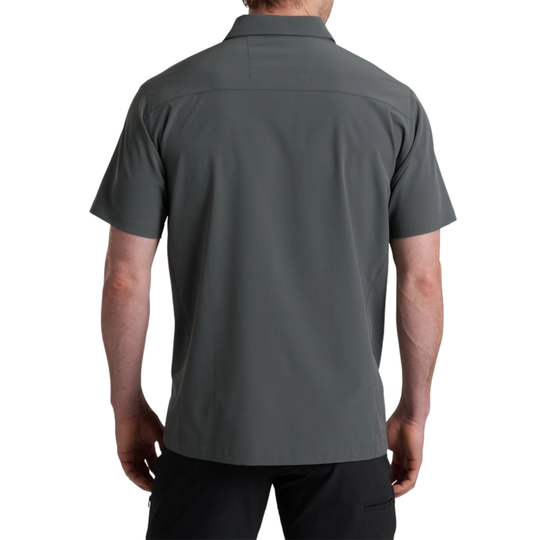 back of grey t shirt