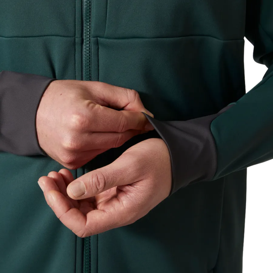 green jacket showing cuffs