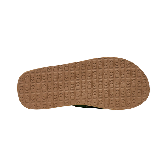 Brown shoe sole on a white background