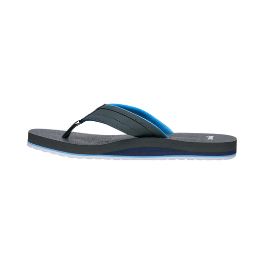 Blue and gray sandal on a white background