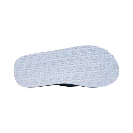 White sole of a shoe on a white background