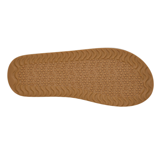 Brown shoe sole on a white background