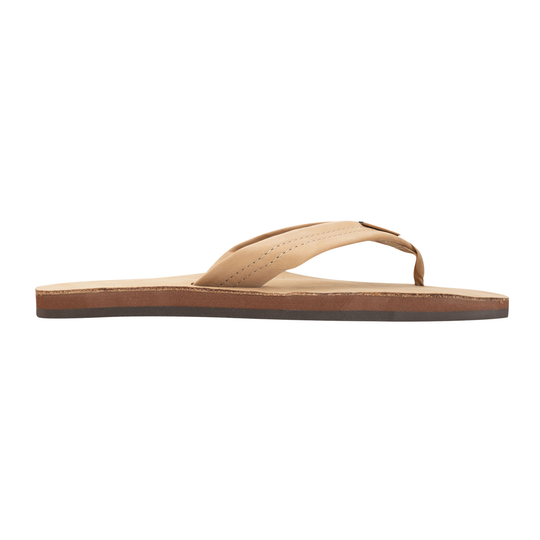Beige sandal on a white background