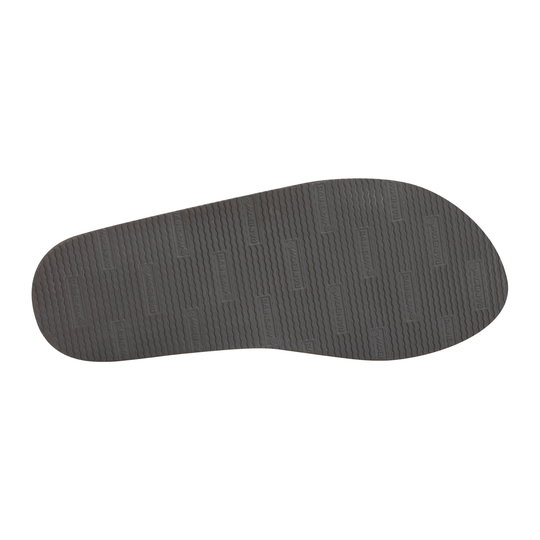 Dark gray shoe sole on a white background
