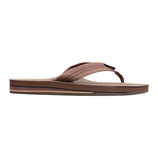 Brown sandal on a white background