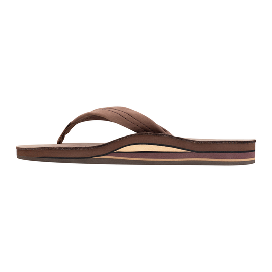 Brown sandal on a white background