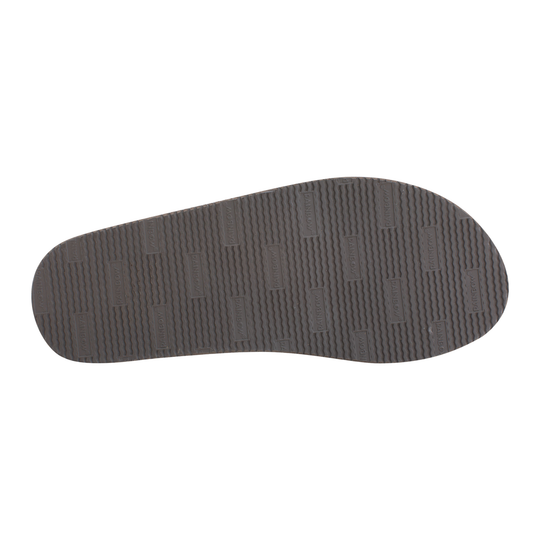 Dark gray shoe sole on a white background