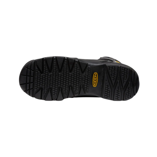 Black Keen shoe sole on a white background