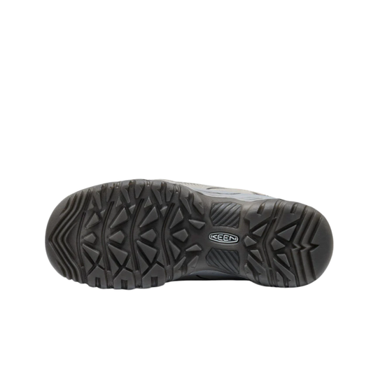 Black sole of a shoe on a white background