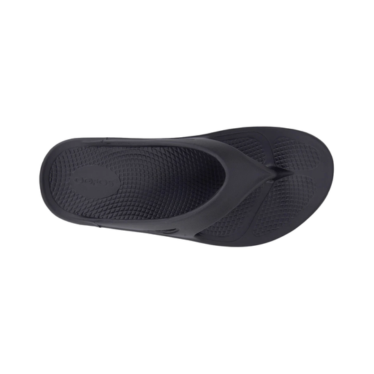Black sandal on a white background