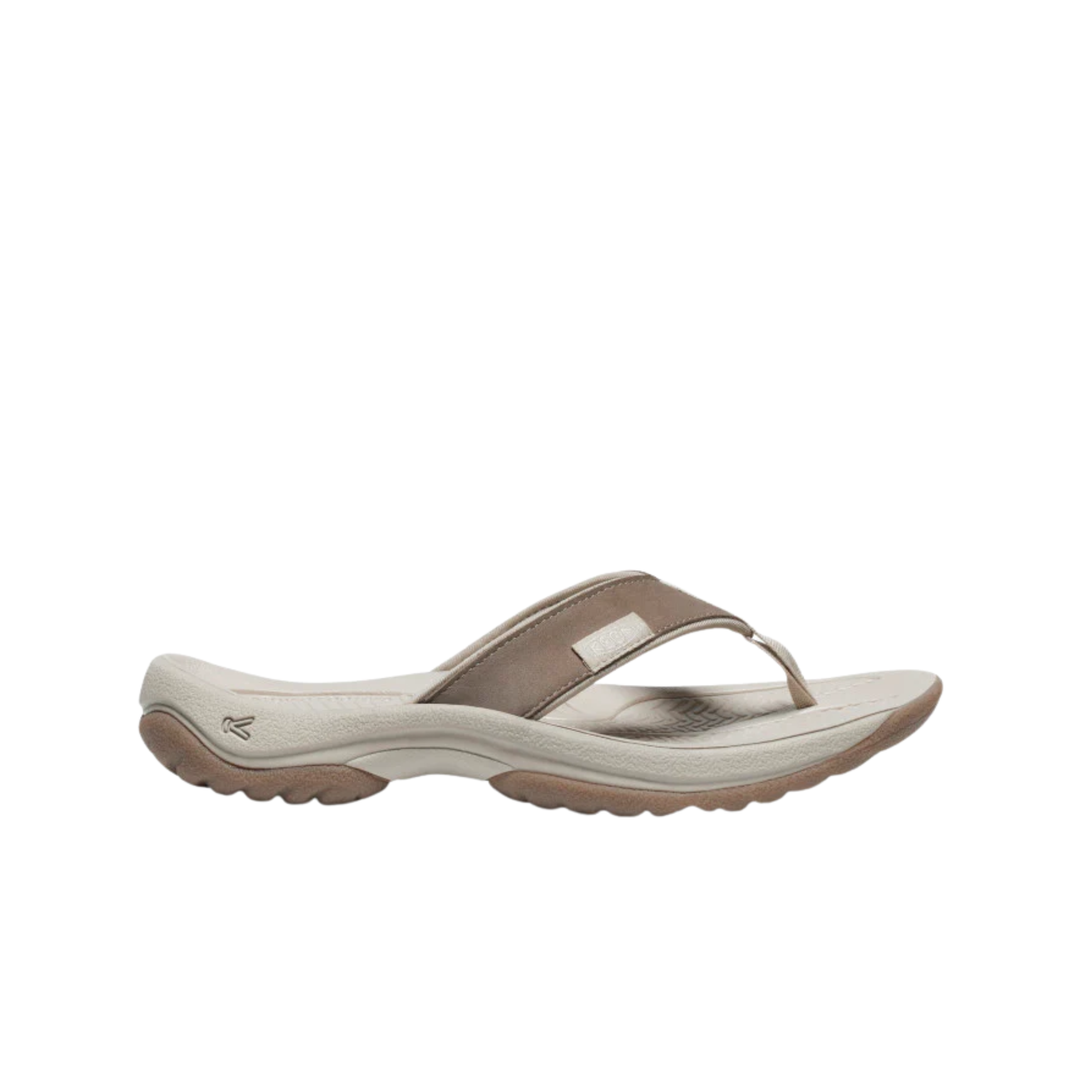 Beige sandal on a white background