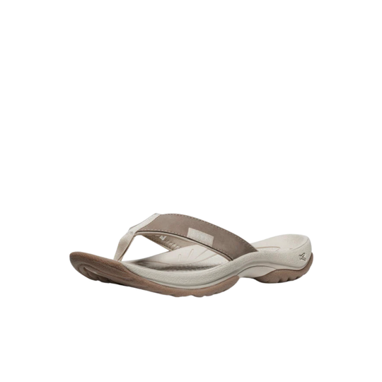 Beige sandal on a white background