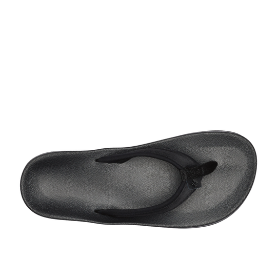 Black sandal on a white background