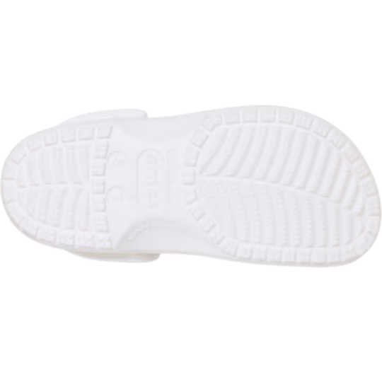 White sneaker sole on a white background