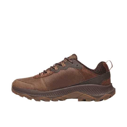  brown Merrell shoe on a white background
