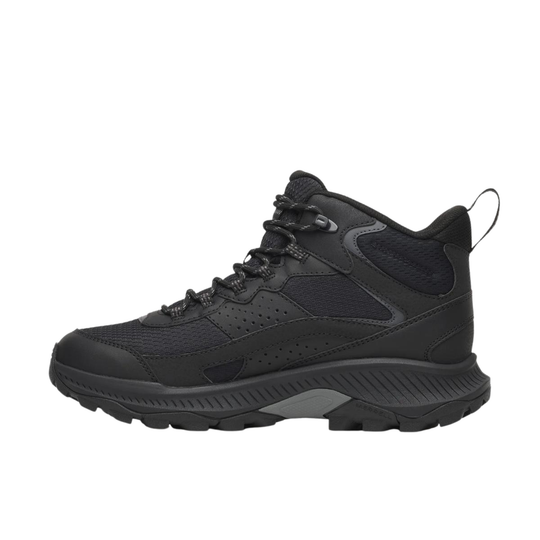 Black sneaker on a white background