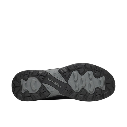 Black shoe sole on a white background
