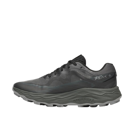 Gray athletic shoe with New Balance logo on a white background