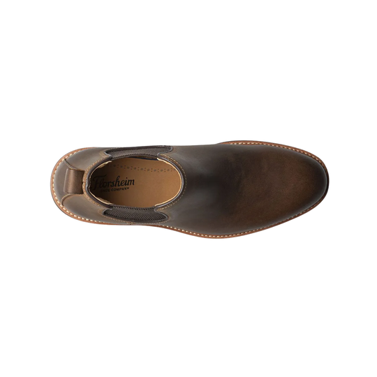 Brown leather shoe sole on a white background