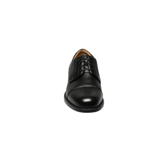 black Midtown Cap Toe Oxford shoe