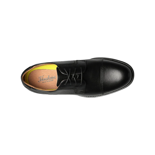 black Midtown Cap Toe Oxford shoe
