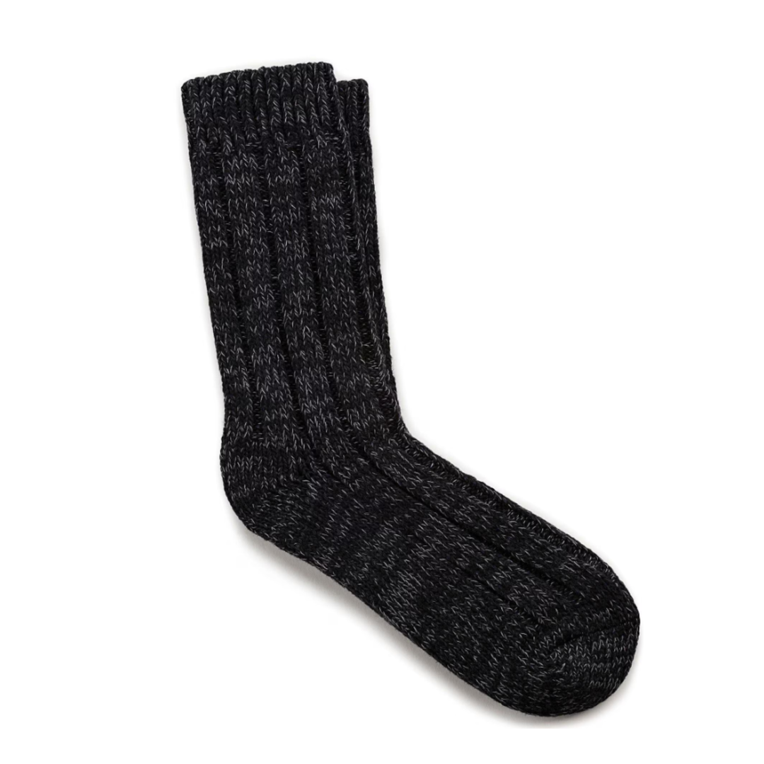 Black sock white background