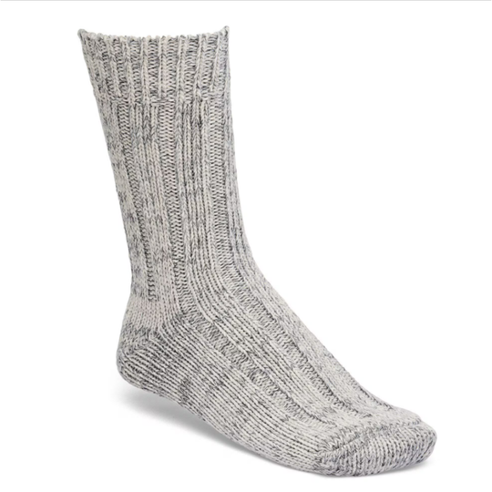Gray sock on a white background