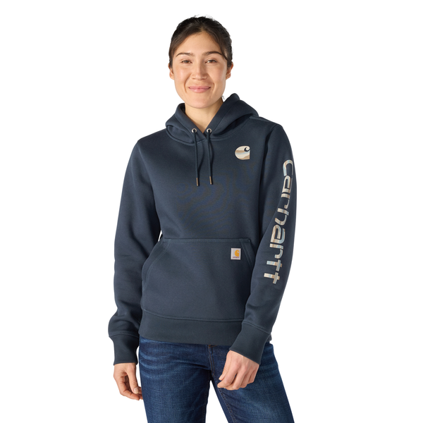 Carhartt Women's Relaxed Fit Midweight Logo Sleeve Graphic
