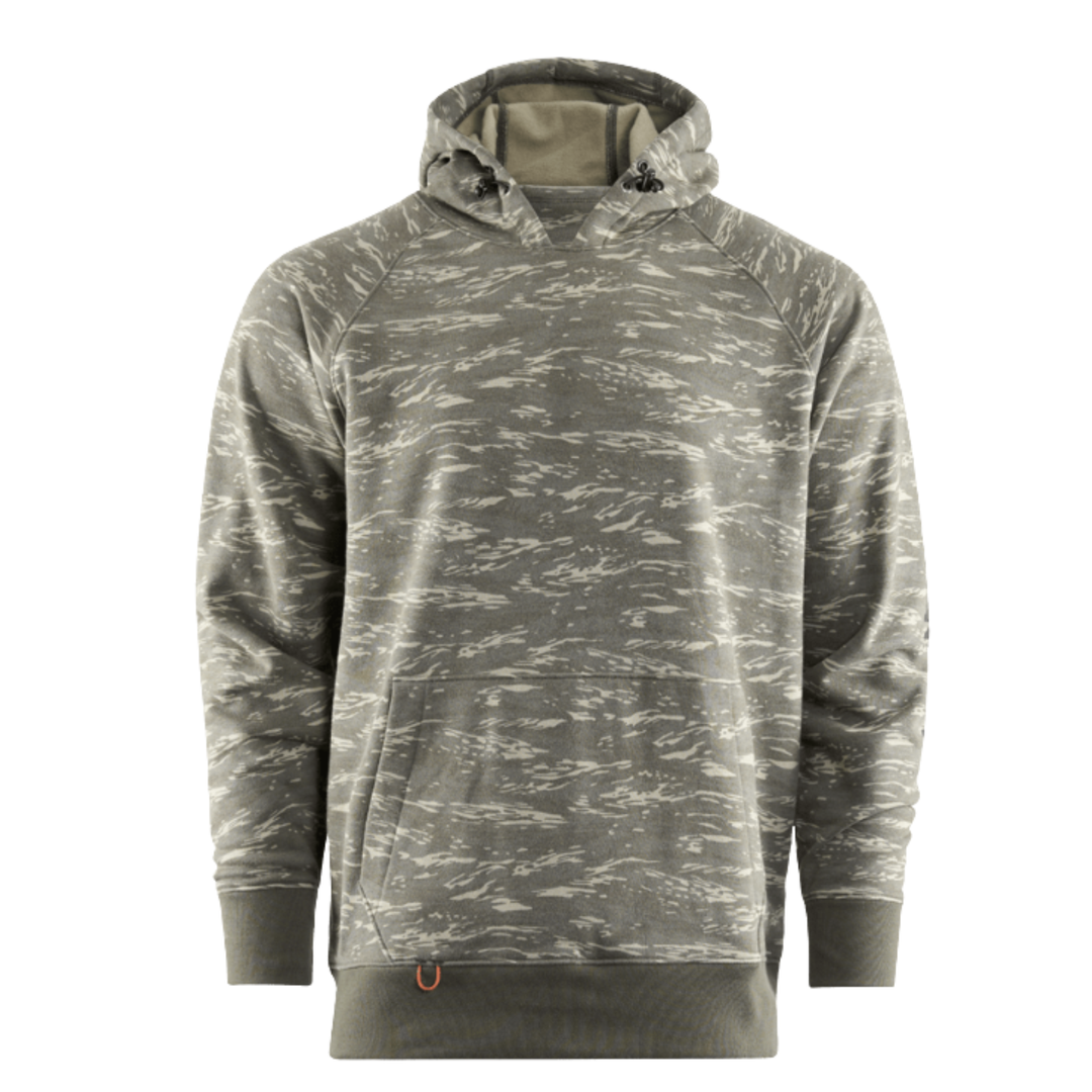 Camouflage hoodie on a white background