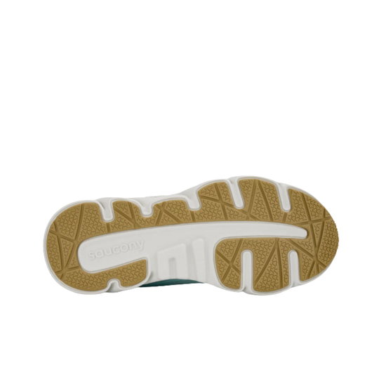 bottom sole with saucony logo on white background