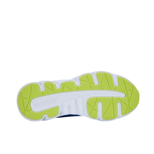 bottom sole white and green with saucony logo on white background 