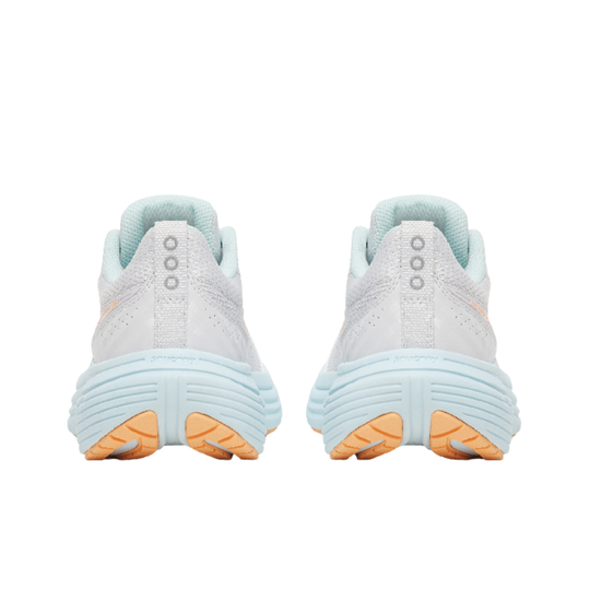 back of heels Saucony Women's Cohesion 19 Shoes - Fog/Space on white background