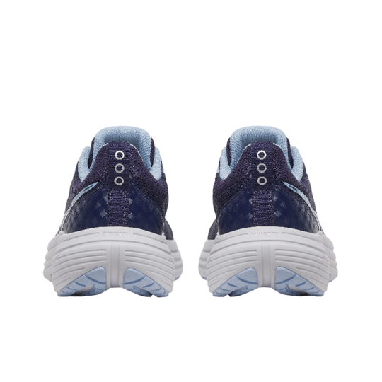 Back of heels Saucony Women's Cohesion 19 Shoes - Naval/Skyward on white background