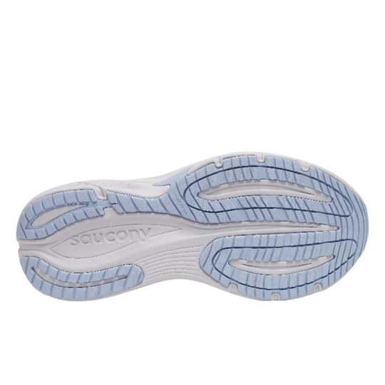 bottom sole with saucony logo on white background