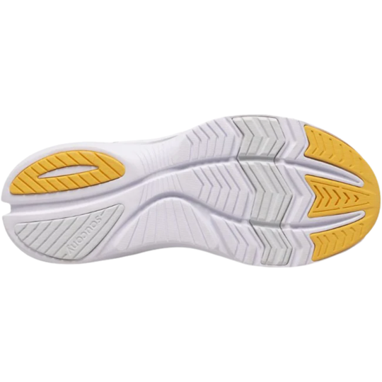 bottom sole with saucony logo on white background