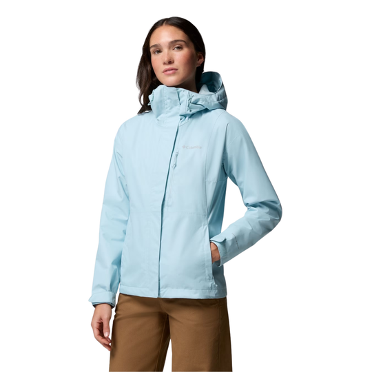 Columbia Women's Hikebound II Rain Jacket - Marine Light on white background