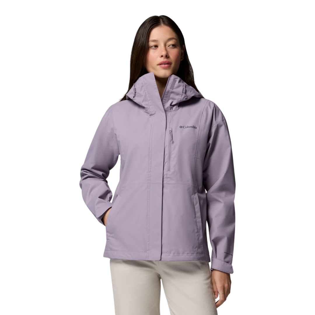 Columbia Women's Hikebound II Rain Jacket - Shale Purple on white background