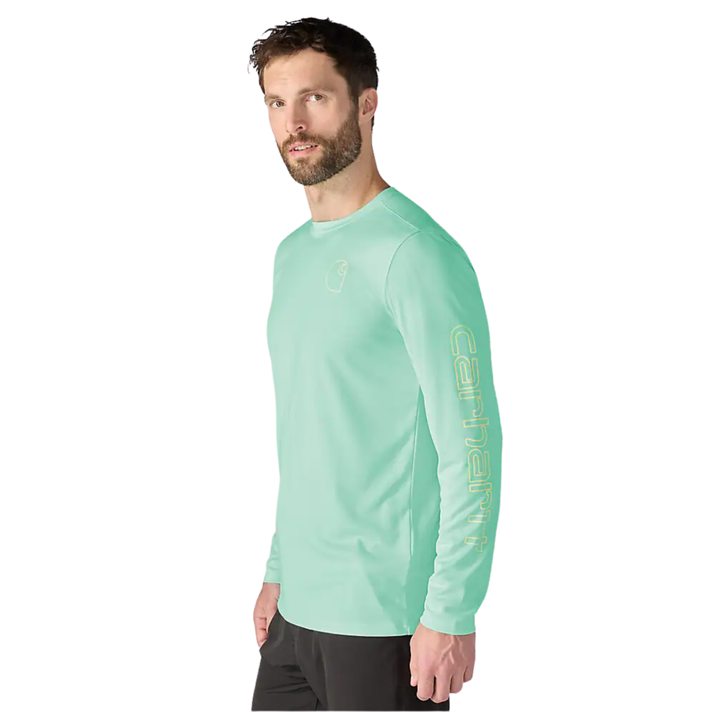 Carhartt Men's Force Sun Defender Lightweight Long Sleeve Logo