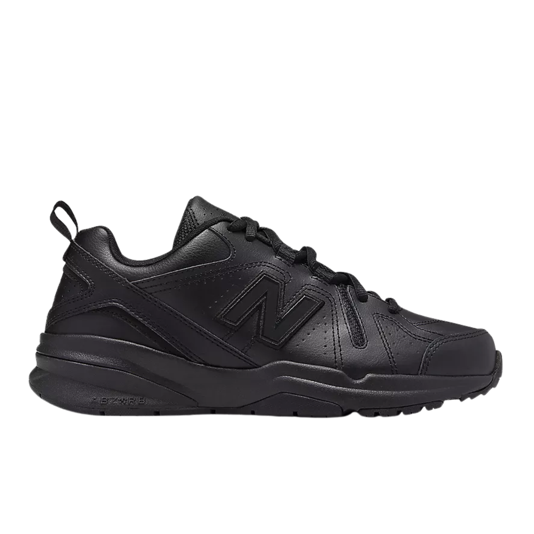 New Balance Women's WX608v5 Slip Resistant Training Shoes - Black on white background