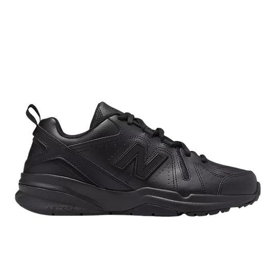 New Balance Women's WX608v5 Slip Resistant Training Shoes - Black on white background