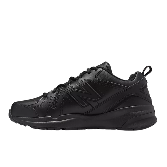 New Balance Women's WX608v5 Slip Resistant Training Shoes - Black on white background
