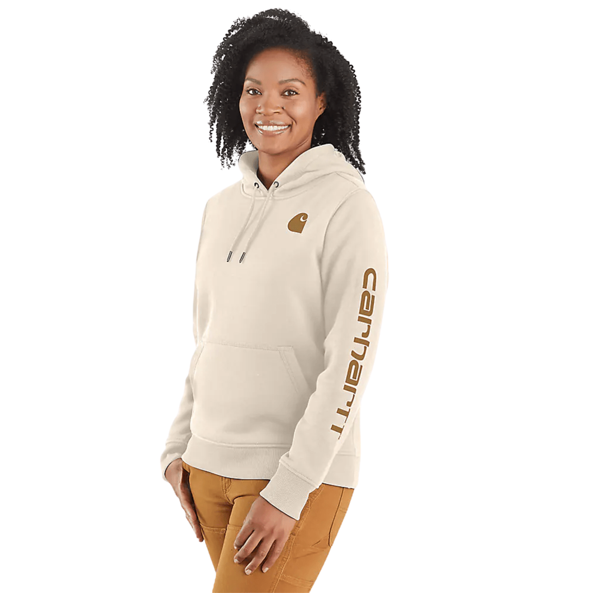 Carhartt Women's Relaxed Fit Midweight Logo Sleeve Graphic