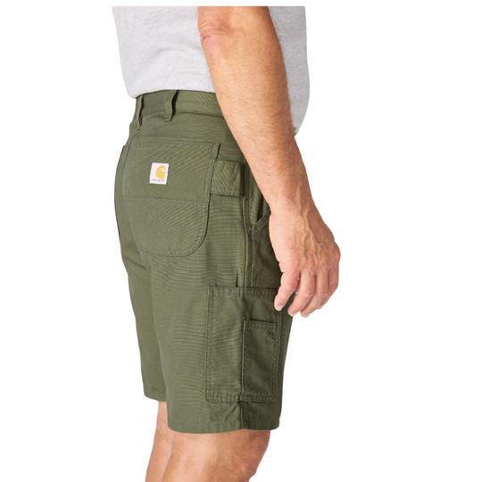 Carhartt Men's Loose Fit 9 Inch Stateline Short - Dusty Olive on plain white background