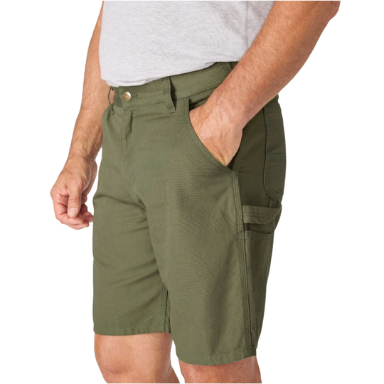 Carhartt Men's Loose Fit 9 Inch Stateline Short - Dusty Olive on plain white background