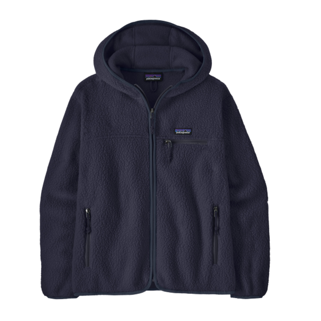 Blue half-zip sweatshirt with a brand logo on a white background