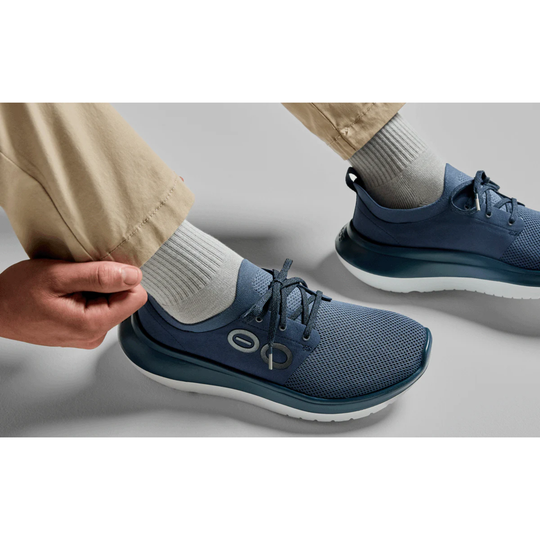 OOfos Men's OOmy Stride Shoes - Moroccan Blue – Lenny's Shoe & Apparel OOfos Men's OOmy Stride Shoes - Moroccan Blue – Lenny's Shoe & Apparel