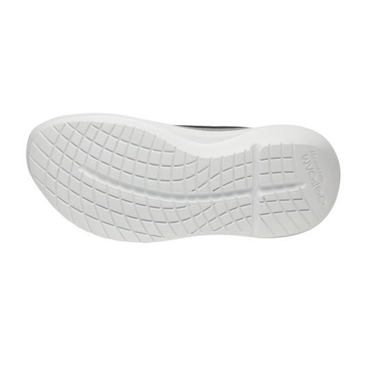 White athletic shoe sole with a grid tread pattern and embossed 'Mizuno' branding, shown from a top-down view on a white background.