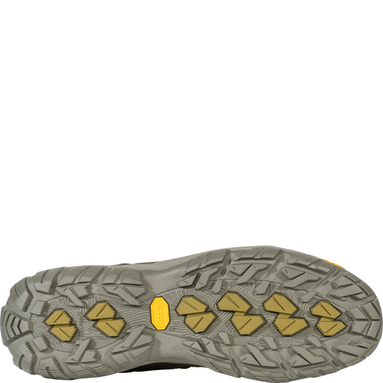 Close-up of a shoe sole with tread pattern on a white background
