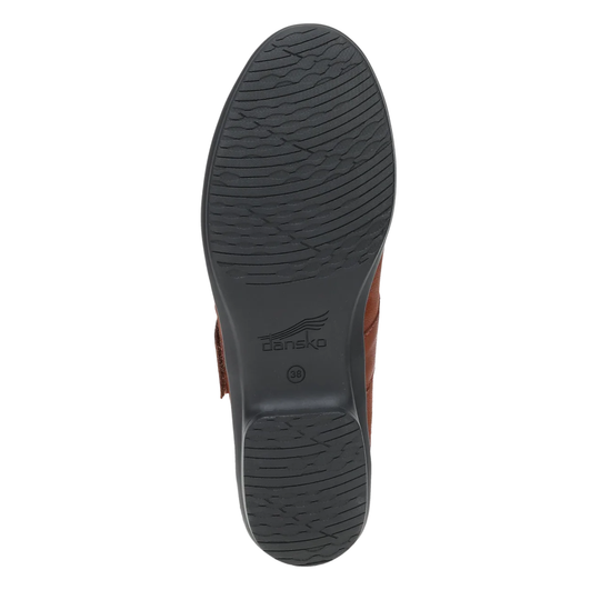 Top-down view of a shoe's black treaded sole, showing the embossed 'consko' brand name and size marking, against a plain white background.