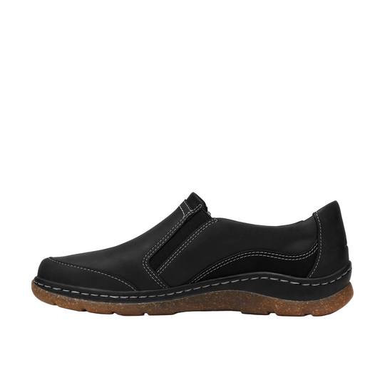Black sneaker on a white background